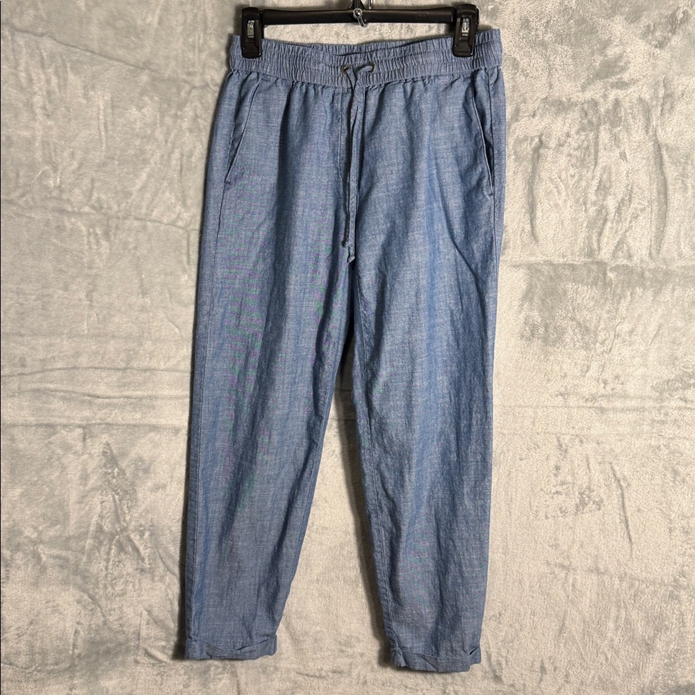 J. Crew pants women’s size 0 Casual Blue Drawstring Pants cropped length